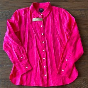 J Crew Irish Linen blouse